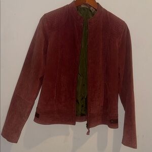 Ruff Hewn Pink Suede Jacket